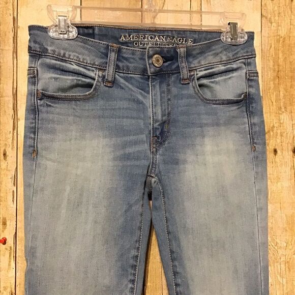 American Eagle Outfitters Super Stretch Jegging Jeans 0 Short - Picture 2 of 7